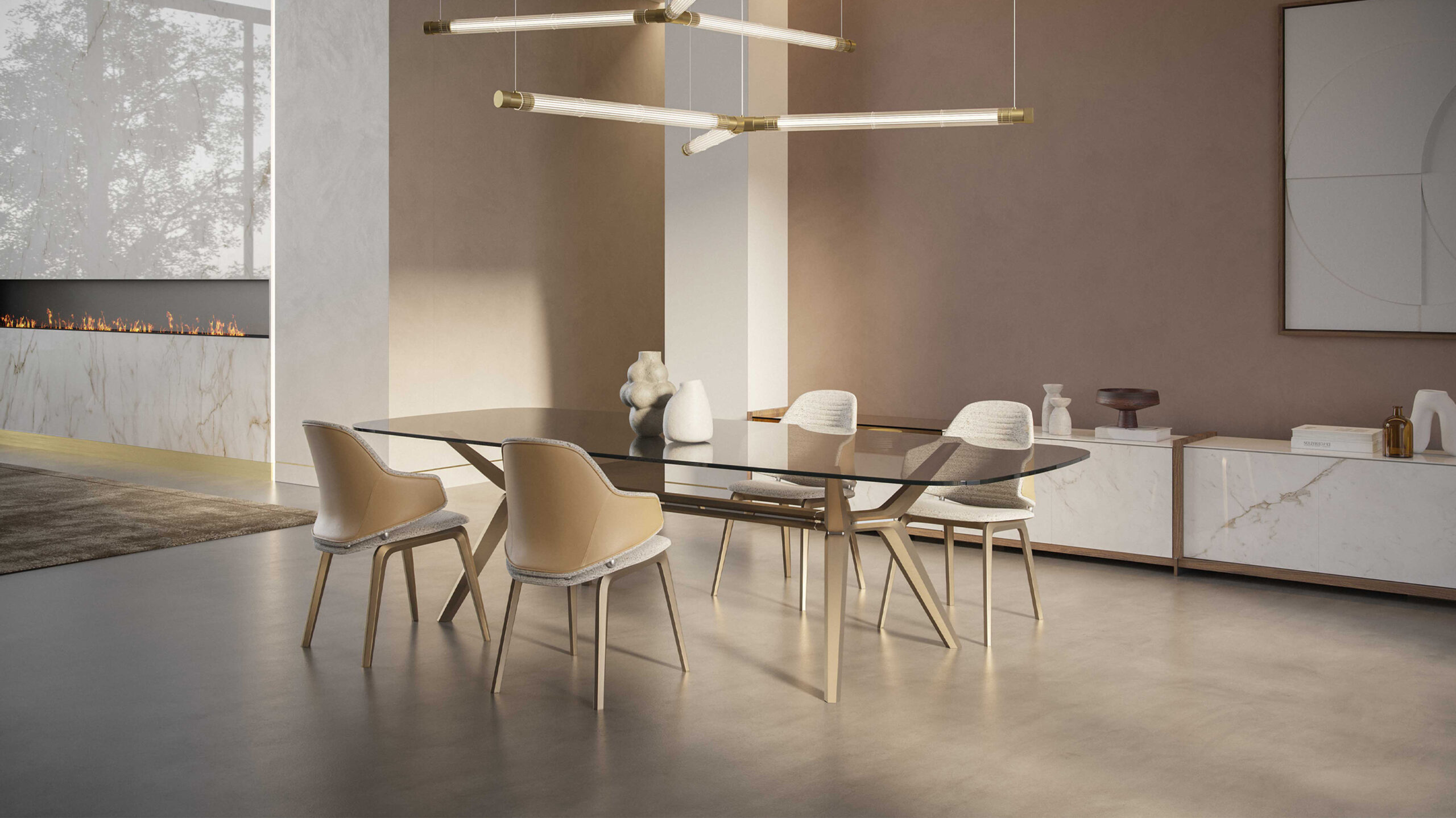 ORIZZONTE 72 - Fixed, Glass, Metal - Reflex Angelo